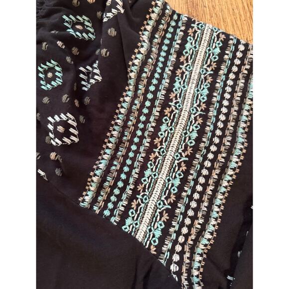 J Jill Embroidered Peasant Shirt XL - Picture 4 of 5